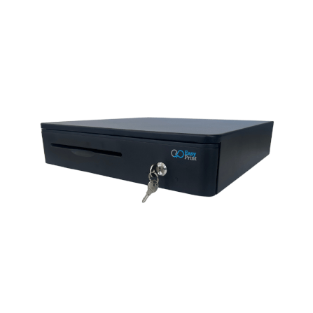 ลิ้นชักเก็บเงิน EASYPRINT รุ่น CD-405 สีดำ 4 ช่องธนบัตรขนาดใหญ่ 8 ช่องเหรียญ RJ11 12/24V_1